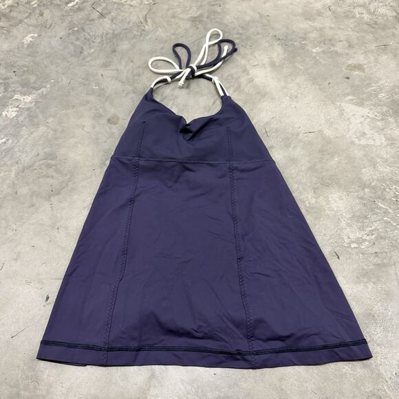 Lululemon Wandering Yogi Halter! Cadet Blue! Size 8 Tank Top W1A26S - Picture 1 of 7